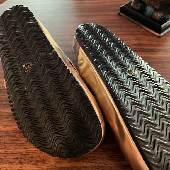 NEW without box slip on rose gold mules size 7 - Picture 5 of 5